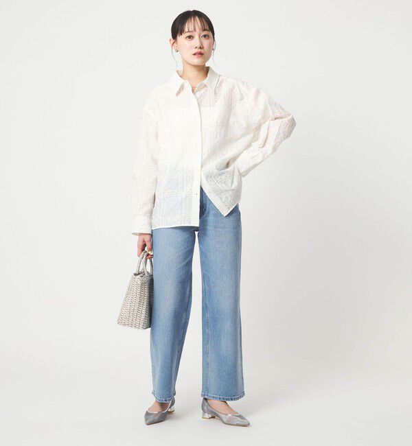 UNITED ARROWS green label relaxing「シアー クロス ステッチ シャツ」|シャツ・ブラウス|