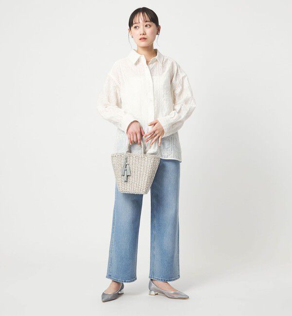 UNITED ARROWS green label relaxing「シアー クロス ステッチ シャツ」|シャツ・ブラウス|