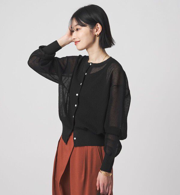UNITED ARROWS green label relaxing「シアー フォルム カーディガン ウォッシャブル」|カーディガン|
