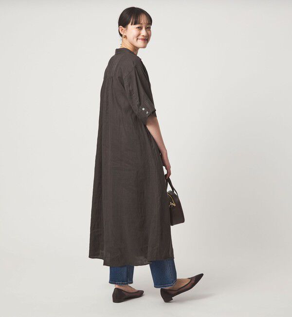 UNITED ARROWS green label relaxing「［size SHORTあり］リネン シャツ ワンピース」|ワンピース|