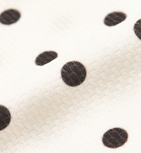 UNITED ARROWS green label relaxing「ハイネックWリボンフレア&ショーツ ドット柄 オフホワイト スイムウェア / 水着」|その他|