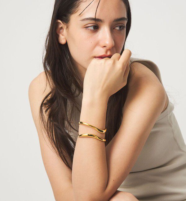 UNITED ARROWS green label relaxing「ダブルライン バングル」|ブレスレット・バングル|