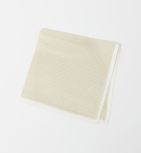 UNITED ARROWS green label relaxing「GLR シルク ドット ポケットチーフ」|その他|BEIGE