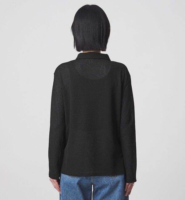 UNITED ARROWS green label relaxing「シアー サーマル ポロカーディガン」|カーディガン|