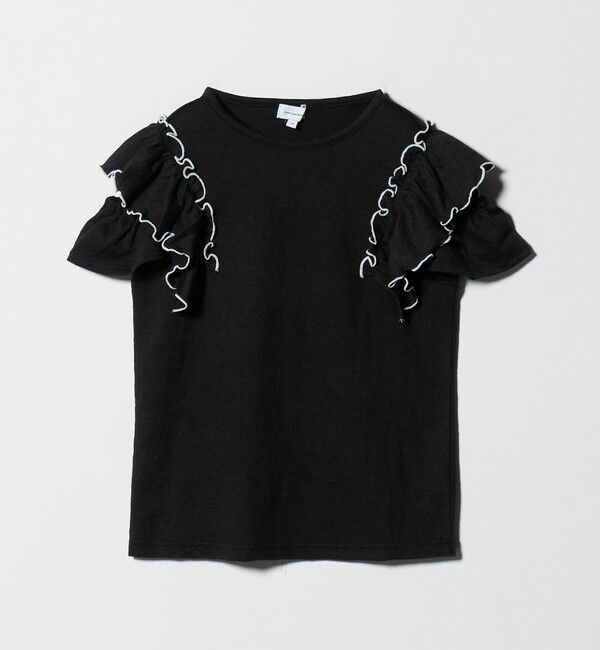 UNITED ARROWS green label relaxing「ショルダースリット フリルTシャツ / キッズ  140cm-160cm」|Tシャツ・カットソー|