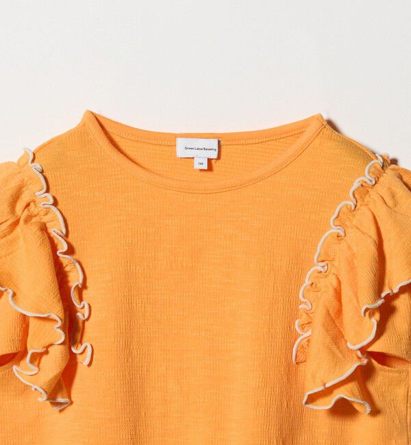 UNITED ARROWS green label relaxing「ショルダースリット フリルTシャツ / キッズ  140cm-160cm」|Tシャツ・カットソー|
