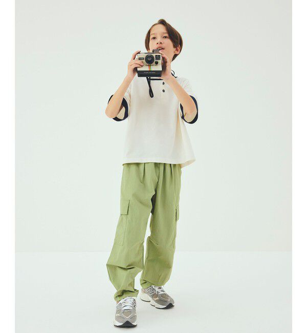 UNITED ARROWS green label relaxing「【スタメンシリーズ】タッサーカーゴパンツ / キッズ  100cm-160cm 撥水 UVカット」|チノ|