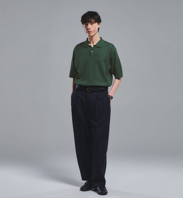 UNITED ARROWS green label relaxing「BREEZY ペーパー 半袖 ポロシャツ -ハンドウォッシャブル・抗菌・通気性-」|ポロシャツ|