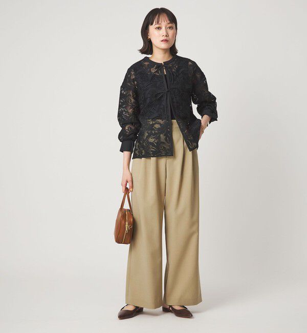 UNITED ARROWS green label relaxing「レース ハオリ ブラウス」|シャツ・ブラウス|