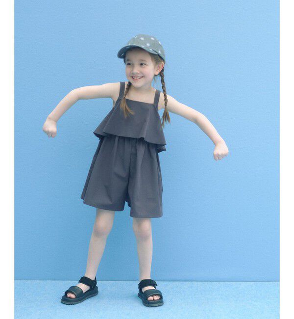 UNITED ARROWS green label relaxing「ラッフルサロペット/ キッズ 120cm-130cm」|オールインワン|