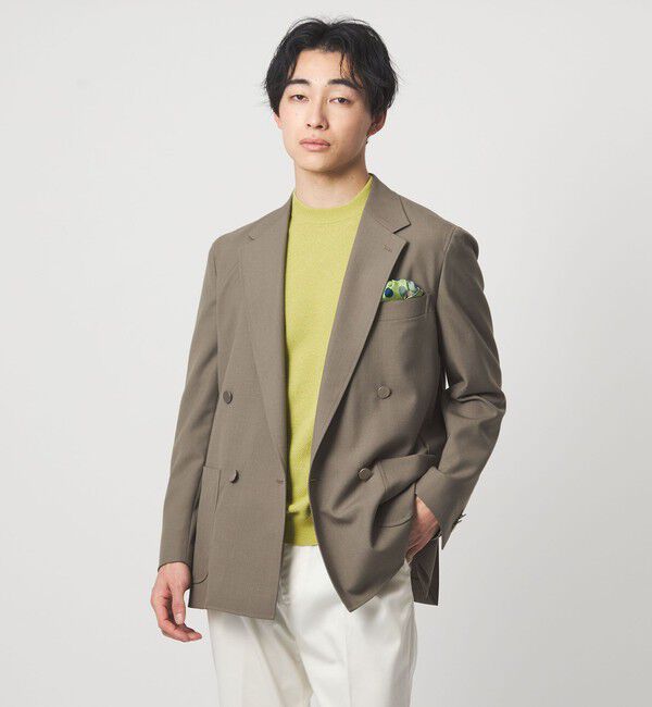 UNITED ARROWS green label relaxing「タック ピケ ビズ クルーネック ニット -ウォッシャブル-」|ニット・セーター|