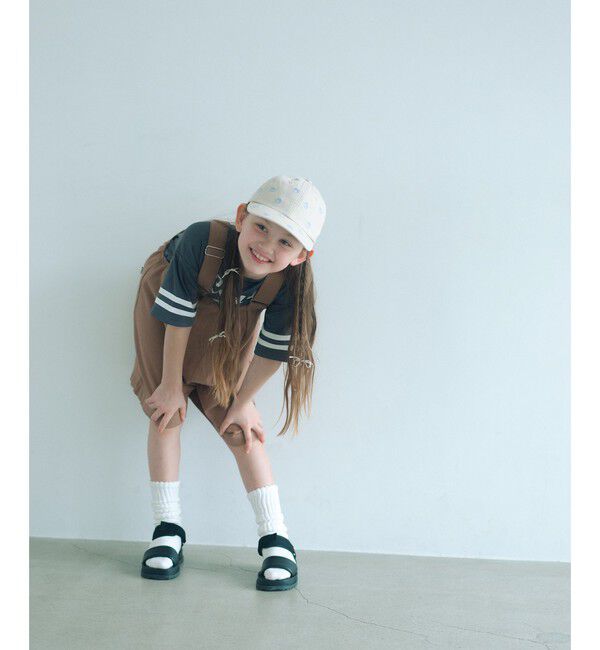 UNITED ARROWS green label relaxing「【COOL CHIC GIRLS STYLE】サロペット ショーツ / キッズ  120cm-160cm」|オールインワン|