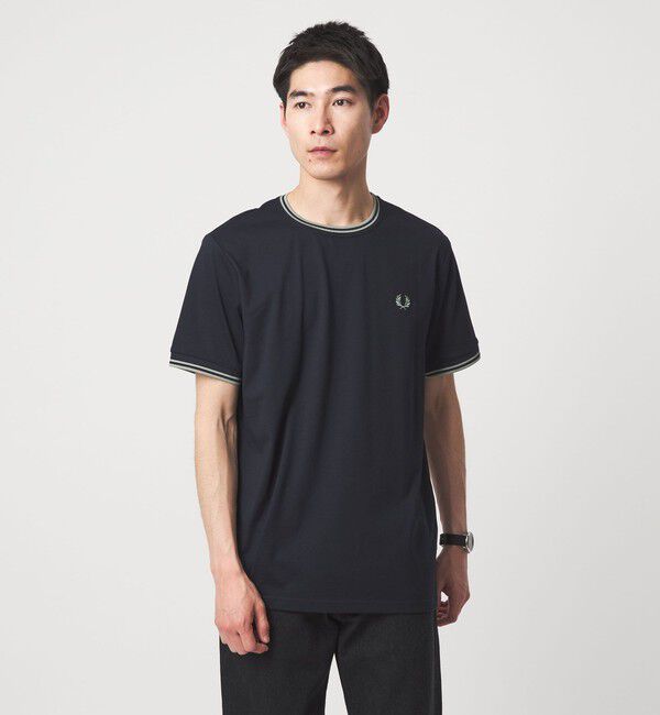 UNITED ARROWS green label relaxing「＜FRED PERRY＞ツインティップ Tシャツ」|Tシャツ・カットソー|NAVY
