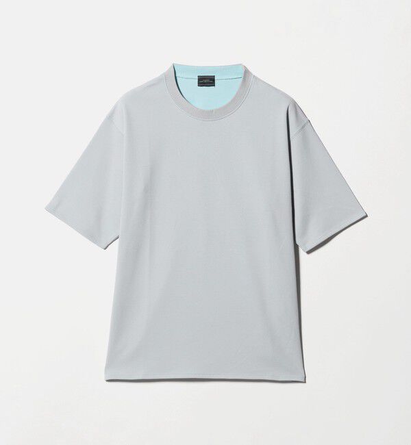 UNITED ARROWS green label relaxing「ダブルフェイス クルーネック 半袖 Tシャツ カットソー -吸水速乾・抗菌-」|Tシャツ・カットソー|LT.GRAY