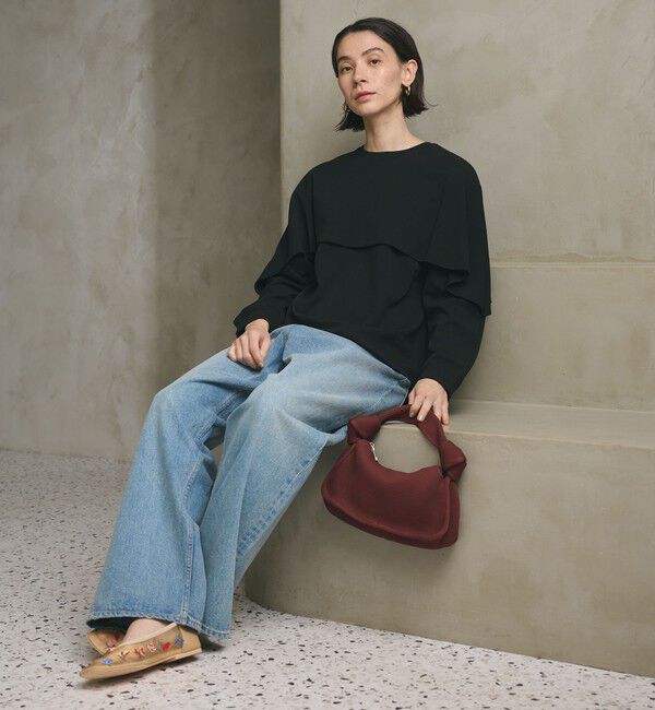 BEAUTY&YOUTH UNITED ARROWS「【WEB限定 Wardrobe DAILY MINIMAL】ケープフリル レイヤーカットソー」|Tシャツ・カットソー|