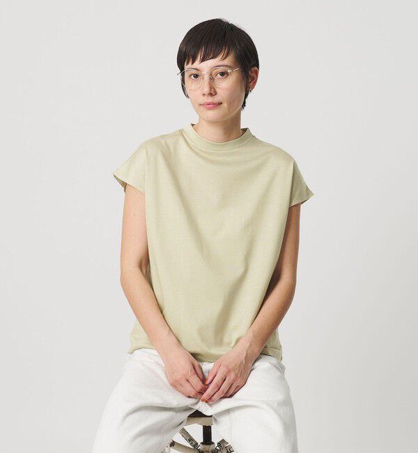 BEAUTY&YOUTH UNITED ARROWS「クルーネック フレンチスリーブ カットソー」|Tシャツ・カットソー|