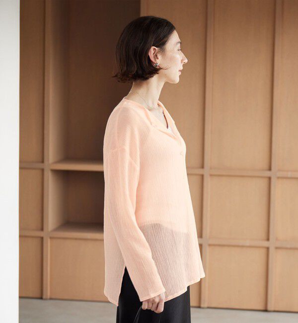 BEAUTY&YOUTH UNITED ARROWS「クレープ クルーネックカーディガン」|カーディガン|