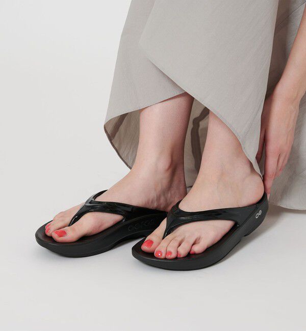 BEAUTY&YOUTH UNITED ARROWS「＜OOFOS＞OOlala サンダル」|サンダル|BLACK