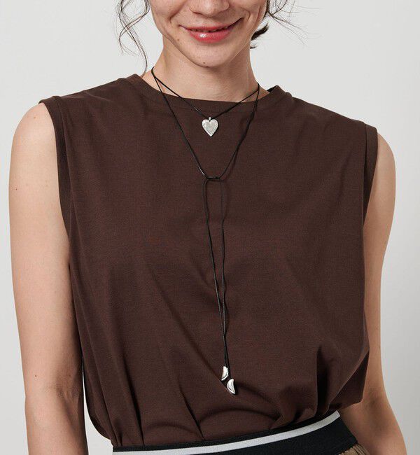 BEAUTY&YOUTH UNITED ARROWS「コード&times;メタルハート チョーカー」|ネックレス|