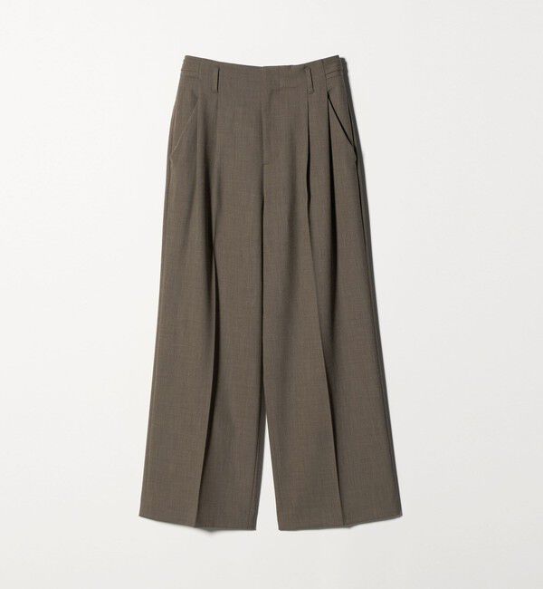 BEAUTY&YOUTH UNITED ARROWS「ポリエステルブレンド ２タック タブワイドパンツ」|その他|