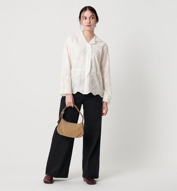 BEAUTY&YOUTH UNITED ARROWS「エンブロイダリー オープンカラーシャツ」|シャツ・ブラウス|