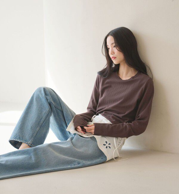 BEAUTY&YOUTH UNITED ARROWS「コットンポリエステル ラメロングスリーブカットソー」|Tシャツ・カットソー|