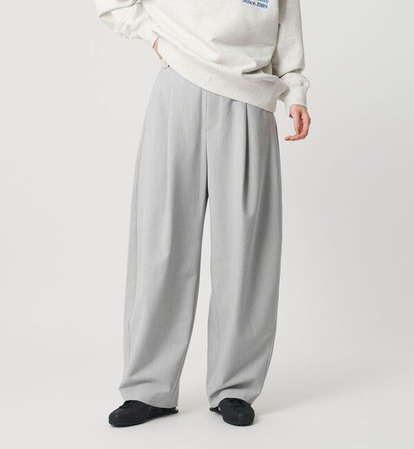 BEAUTY&YOUTH UNITED ARROWS「ポリエステルブレンド カーブパンツ」|スラックス|