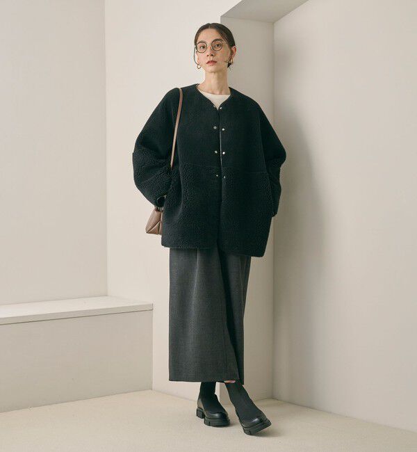 BEAUTY&YOUTH UNITED ARROWS「【WEB限定】ボア&times;フェイクムートン リバーシブルジャケット 」|その他|