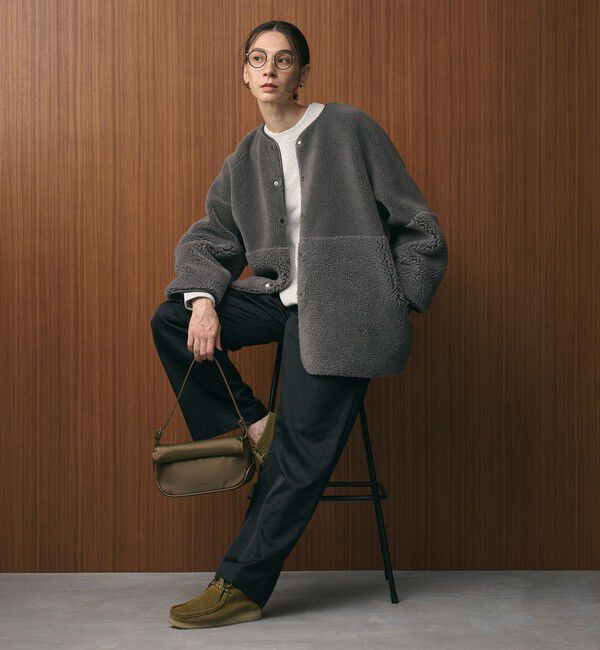 BEAUTY&YOUTH UNITED ARROWS「【WEB限定】ボア&times;フェイクムートン リバーシブルジャケット 」|その他|