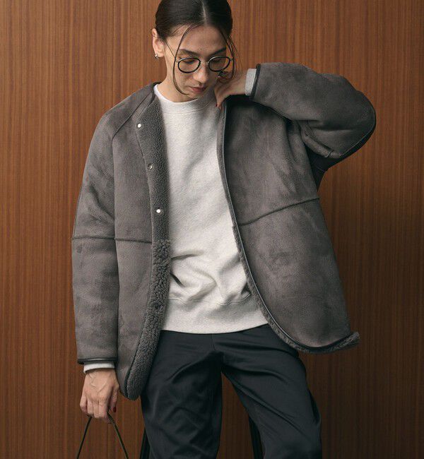 BEAUTY&YOUTH UNITED ARROWS「【WEB限定】ボア&times;フェイクムートン リバーシブルジャケット 」|その他|
