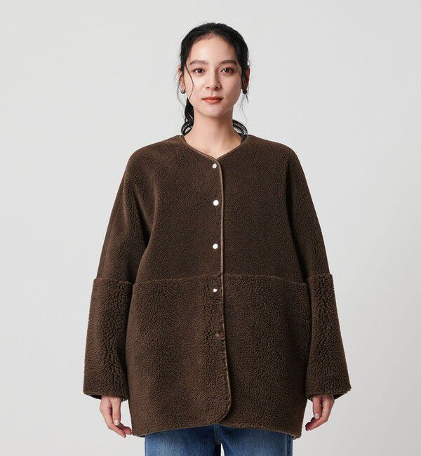 BEAUTY&YOUTH UNITED ARROWS「【WEB限定】ボア&times;フェイクムートン リバーシブルジャケット 」|その他|