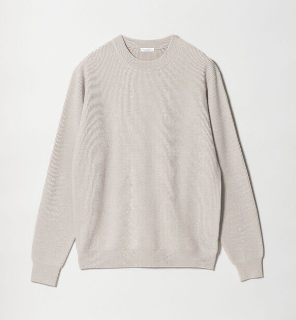 BEAUTY&YOUTH UNITED ARROWS「【WEB限定 WARDROBE SMART】マシーンウォッシャブル ウールミックス アゼ クルーネック」|ニット・セーター|