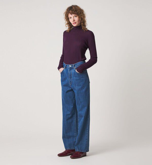 STEVEN ALAN「＜Steven Alan＞コットン シルク リブ タートルネック プルオーバー」|Tシャツ・カットソー|