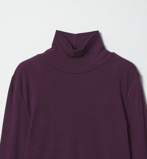 STEVEN ALAN「＜Steven Alan＞コットン シルク リブ タートルネック プルオーバー」|Tシャツ・カットソー|