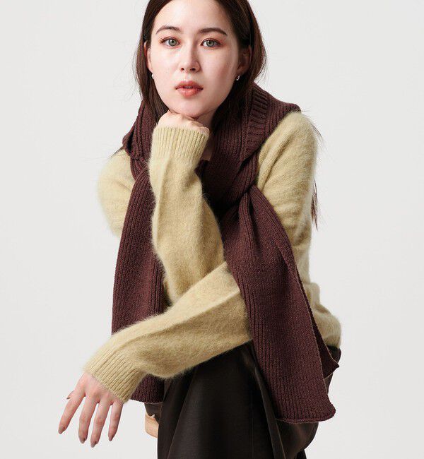 BEAUTY&YOUTH UNITED ARROWS「ニット フード マフラー」|マフラー|