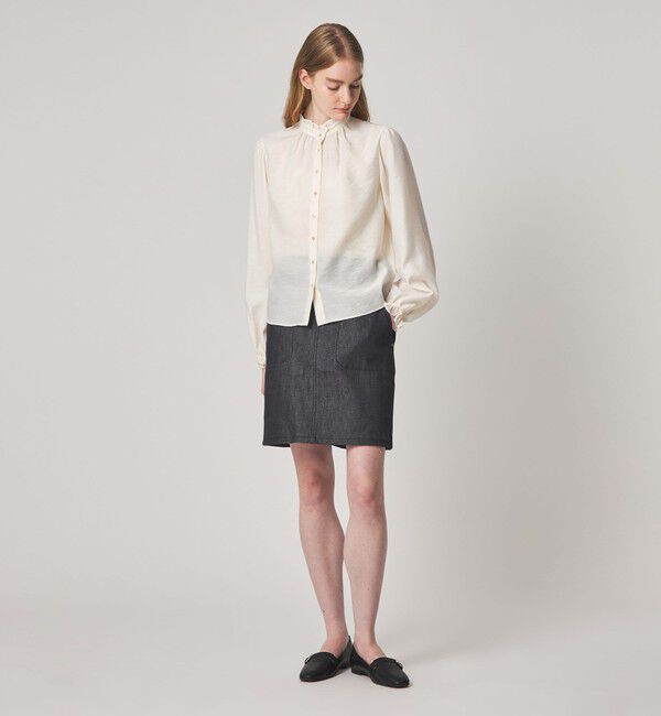 STEVEN ALAN「＜Steven Alan＞フリル ブラウス」|シャツ・ブラウス|