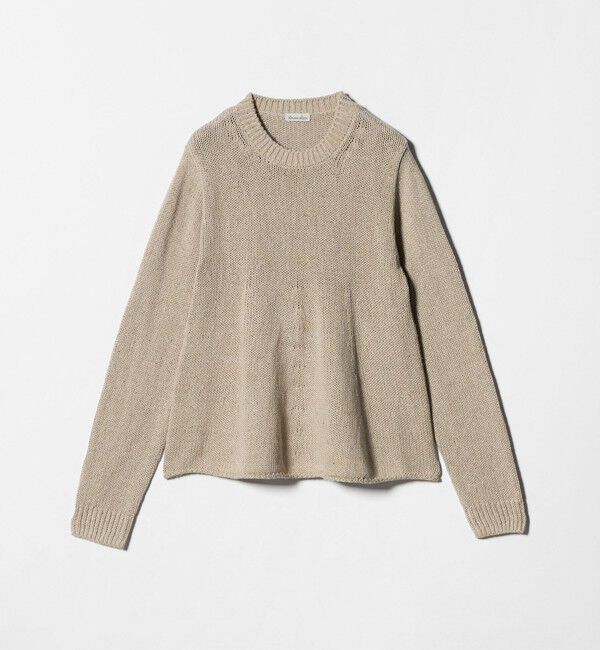 STEVEN ALAN「＜Steven Alan＞コットン シルク フレア ニット」|ニット・セーター|BEIGE