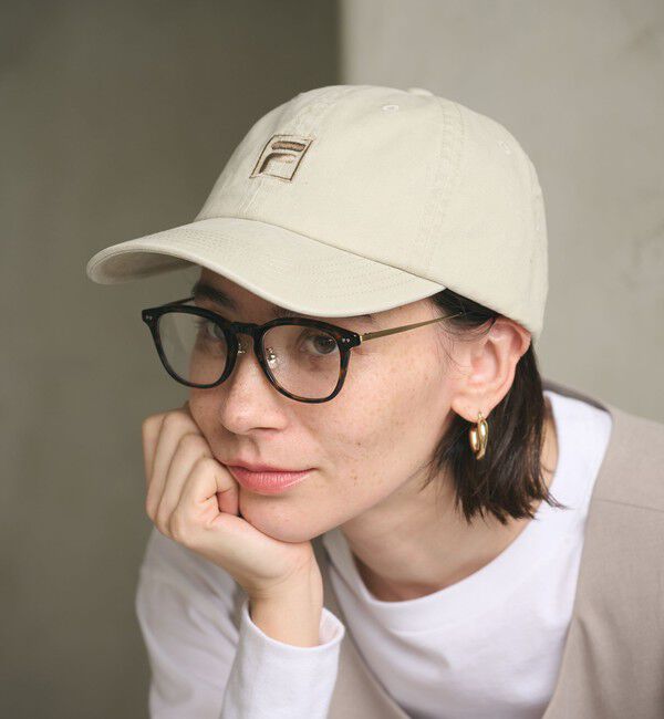 BEAUTY&YOUTH UNITED ARROWS「【別注】＜FILA＞コットン ウォッシュ ロゴ キャップ」|キャップ・キャスケット|NATURAL