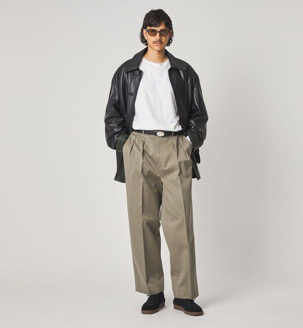 STEVEN ALAN「＜Steven Alan＞ ウエポン ニドム イン ツープリーツ ドレス トラウザーズ」|スラックス|