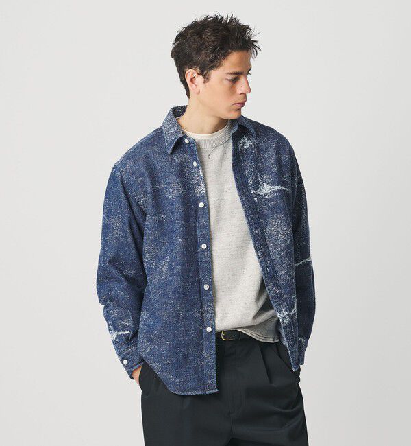BEAUTY&YOUTH UNITED ARROWS「ジャガード デニム レギュラー シャツ FORM型 ver2」|シャツ・ブラウス|ROYAL