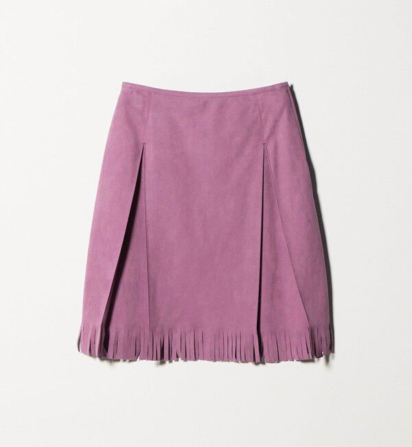 ATTISESSION「＜ATTISESSION＞スエードライク フリンジ スカート」|スカート|