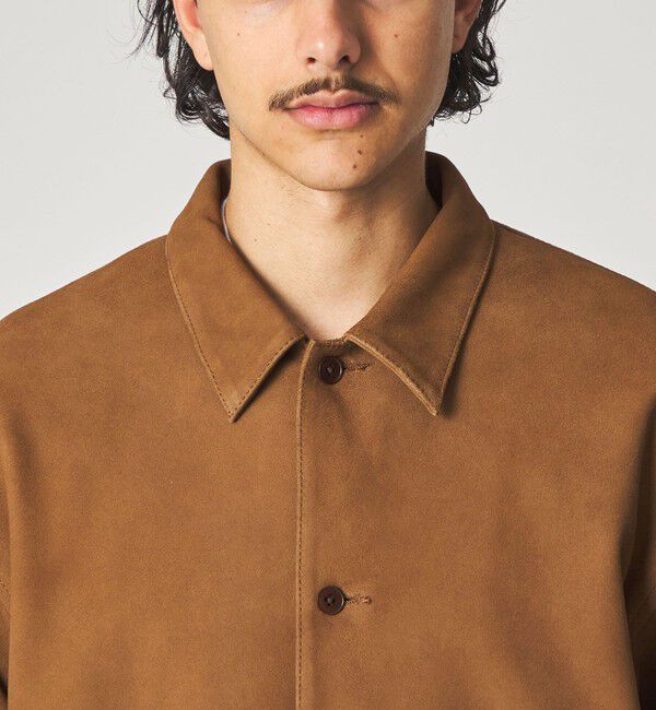 STEVEN ALAN「＜Steven Alan＞ ゴート スエード レザー カバーオール」|ブルゾン・スタジャン|