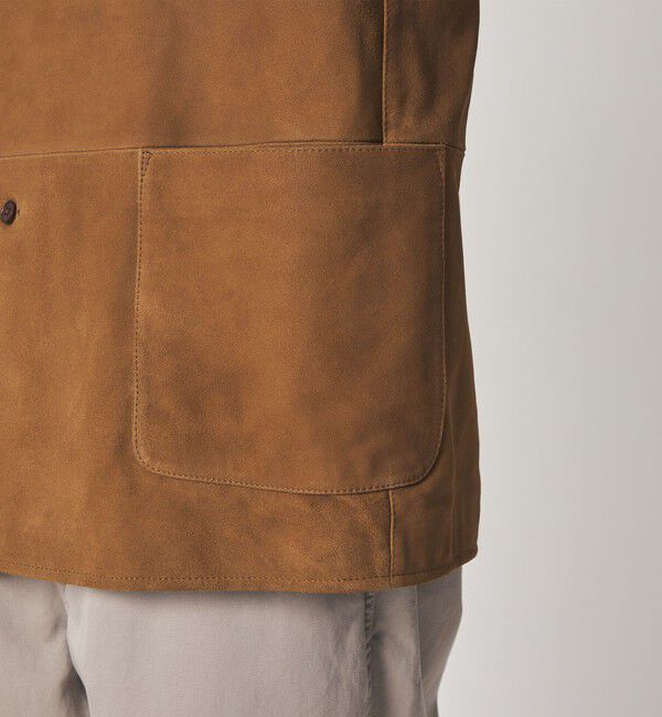 STEVEN ALAN「＜Steven Alan＞ ゴート スエード レザー カバーオール」|ブルゾン・スタジャン|