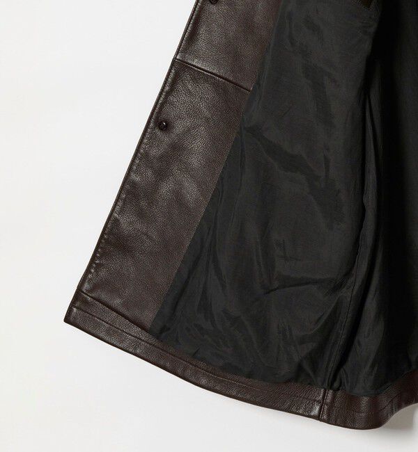 STEVEN ALAN「＜Steven Alan＞ シボ シープレザー カーコート」|ブルゾン・スタジャン|