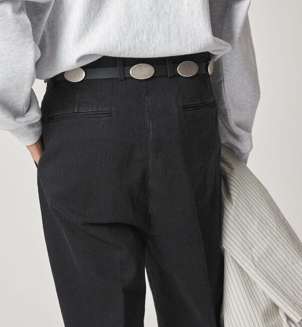 STEVEN ALAN「＜Steven Alan＞ ヘリンボーン イン ツープリーツ ドレス トラウザーズII」|スラックス|