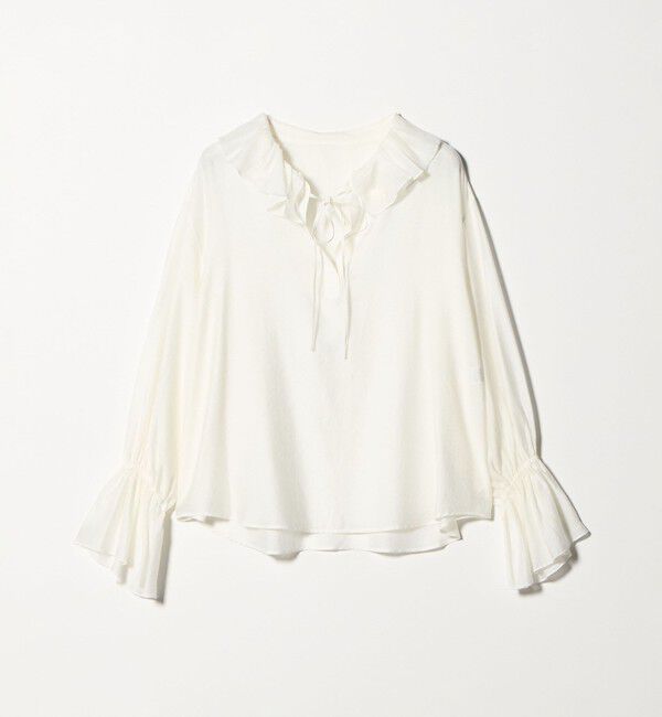 BEAUTY&YOUTH UNITED ARROWS「ラッフル スキッパーブラウス」|シャツ・ブラウス|