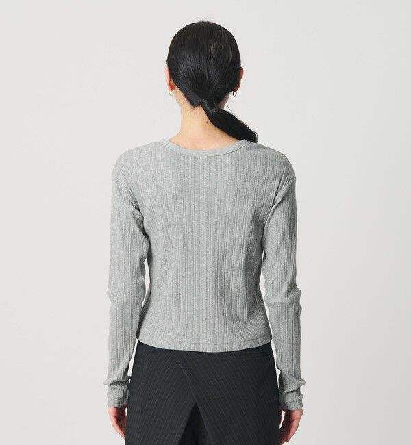 BEAUTY&YOUTH UNITED ARROWS「【WEB限定】ランダムリブ ヘンリーネック スナッププルオーバー」|Tシャツ・カットソー|