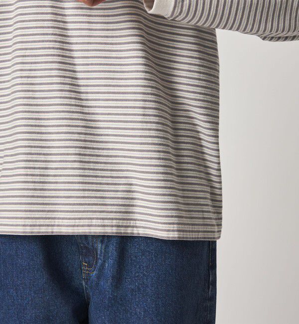 STEVEN ALAN「＜Steven Alan＞ オーガニックコットン アソート ボーダー ロングスリーブ Tシャツ BOLD」|Tシャツ・カットソー|