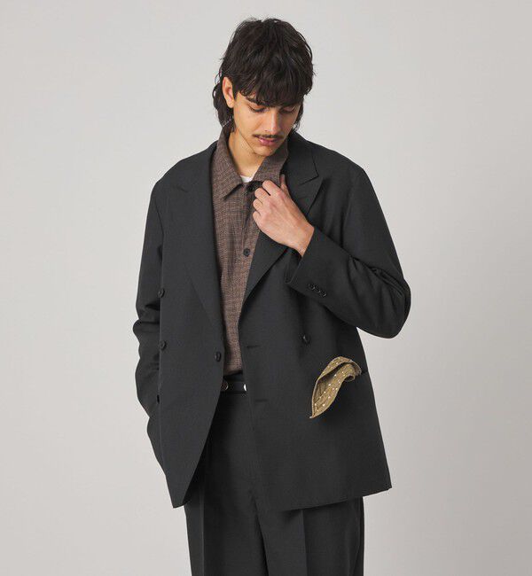 STEVEN ALAN「＜Steven Alan＞ ウール オックスフォード ダブルブレステッド 6B ジャケット」|テーラードジャケット|