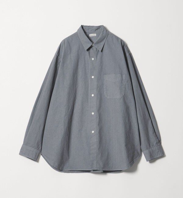 STEVEN ALAN「＜Steven Alan＞ ガーメントダイ ポプリン レギュラーカラー シャツ LOOSE」|シャツ・ブラウス|COBALT